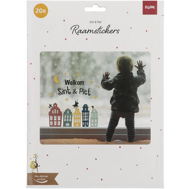 Welkom Sint & Piet - Raamstickers