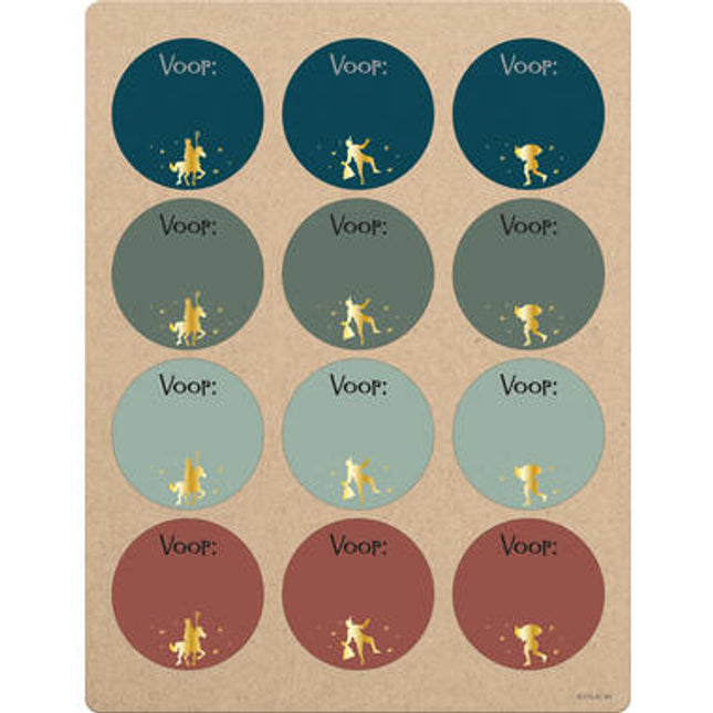 Welkom Sint & Piet - Naamstickers