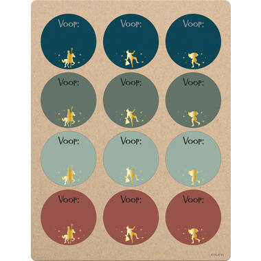 Welkom Sint & Piet - Naamstickers