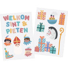 Welkom Sint & Pieten - Raamstickers - 2 stickervellen