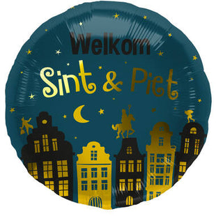 Welkom Sint & Piet - Folieballon - 45 cm