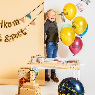 Welkom Sint & Piet - Ballonnen - 6 stuks - meerkleurig