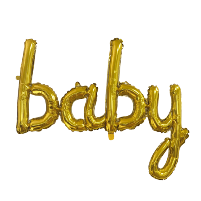 Baby Folieballon - 40 cm - goud
