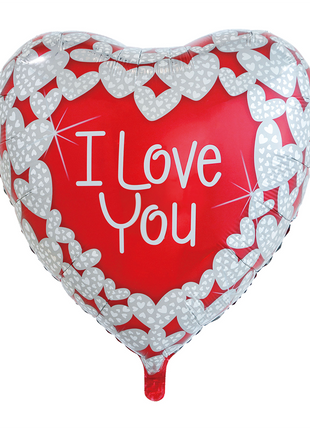 Foil balloon heart "I Love You" - 87 cm