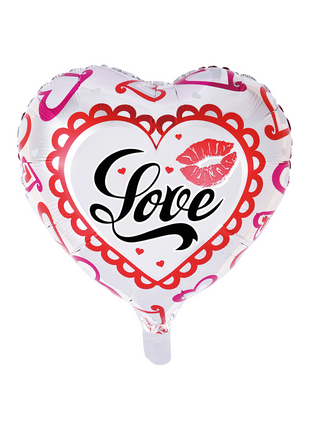 Foil balloon heart "Love" - 45 cm