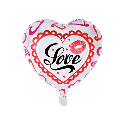 Folieballon hart "Love" - 45 cm