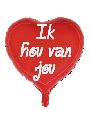 Foil balloon heart "I love you" - 45 cm