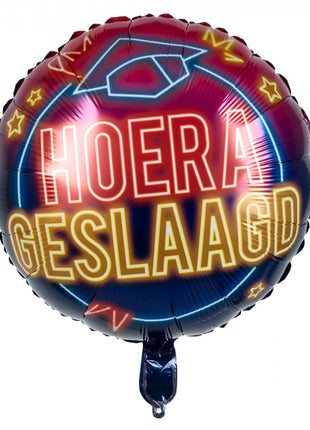 Geslaagd Folieballon - 45 cm - Hoera