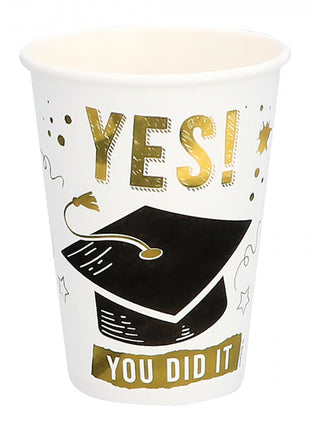 Yes you did it Paper cups - 8 pieces - 21 cl