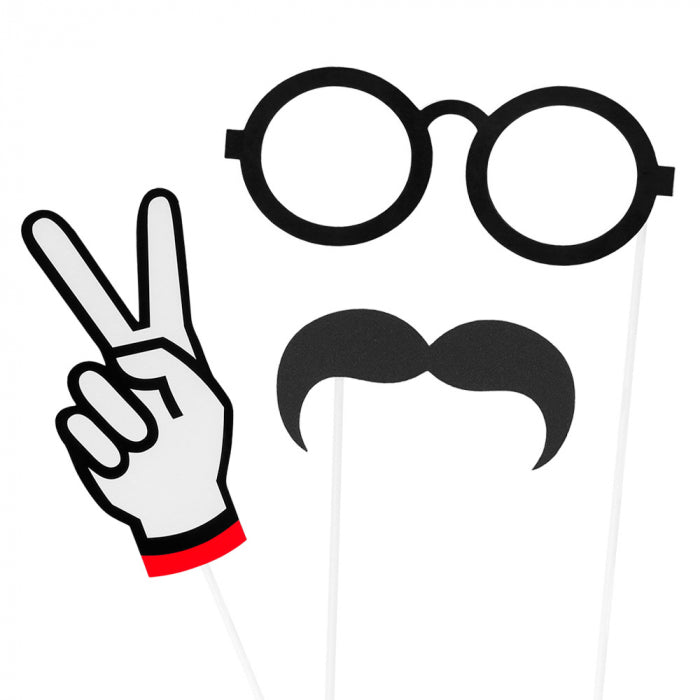 Geslaagd Photobooth props - 10 stuks