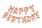 Folieballon - 40 cm - Happy Birthday - rose goud