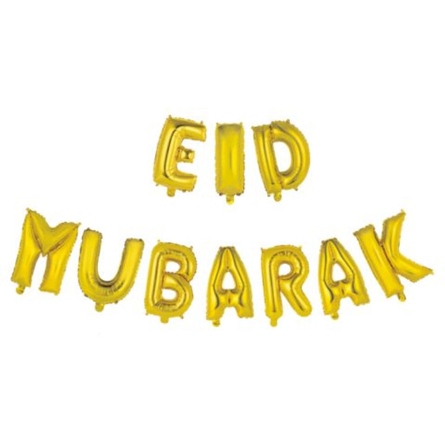 Folieballon - 40 cm - goud - Eid Mubarak