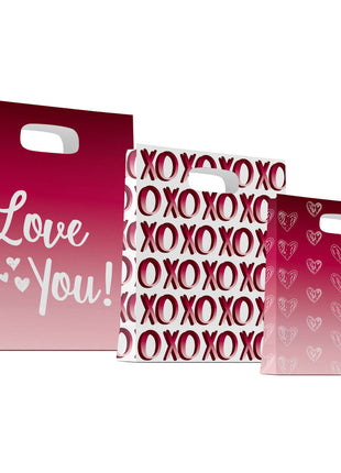 Cadeautasjes - Ombre Love - 3 stuks