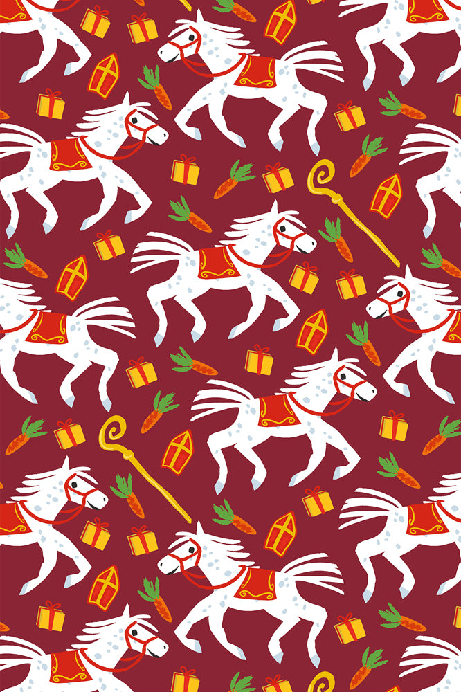 Sinterklaas inpakpapier Ozosnel - 250 x 46,5 cm