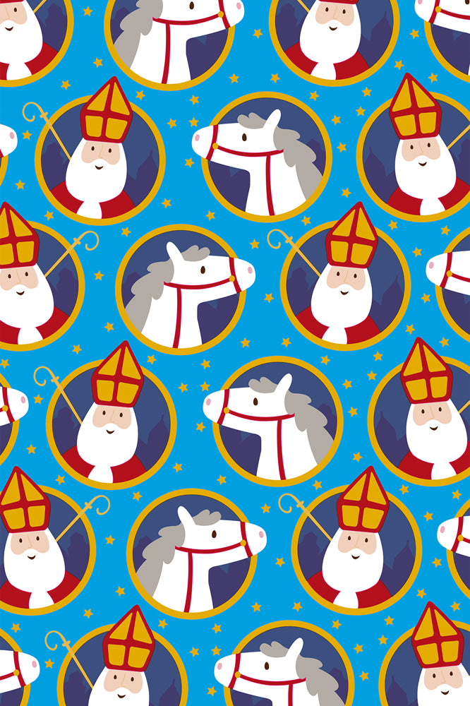 Sinterklaas inpakpapier Sint - 250 x 46,5 cm