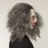 Zombie masker clown met pruik