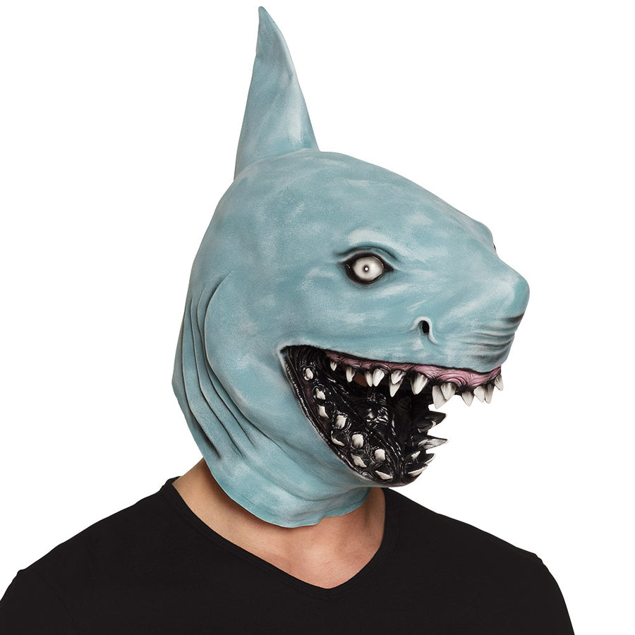 Boland latex hoofdmasker Haai