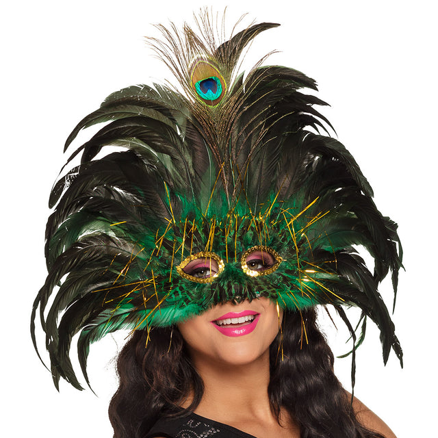 Boland oogmasker Peacock queen