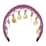 Boland hoofdband Belly dance paars
