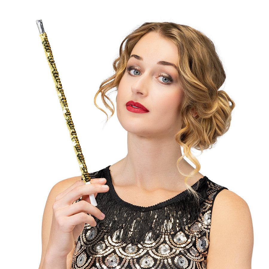 Boland sigarettenhouder deluxe goud (34 cm)