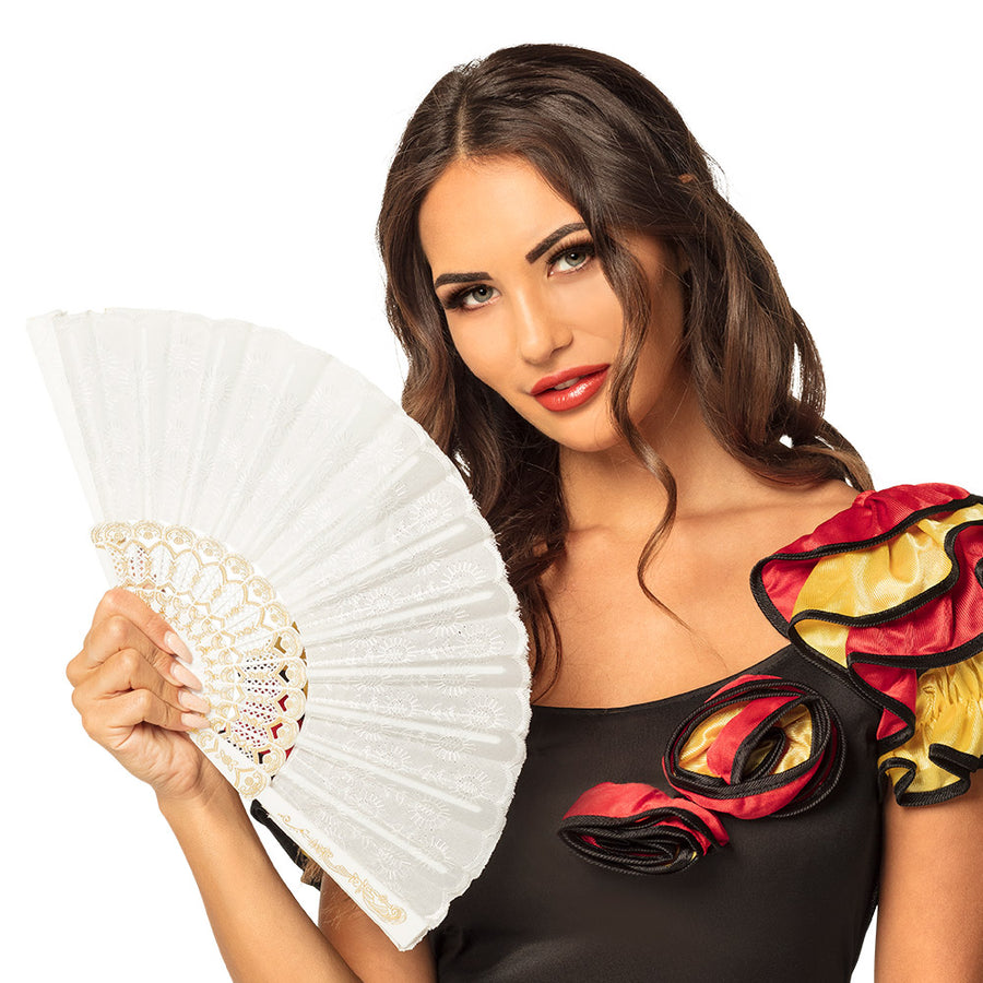 Boland waaier Granada wit (25 cm)