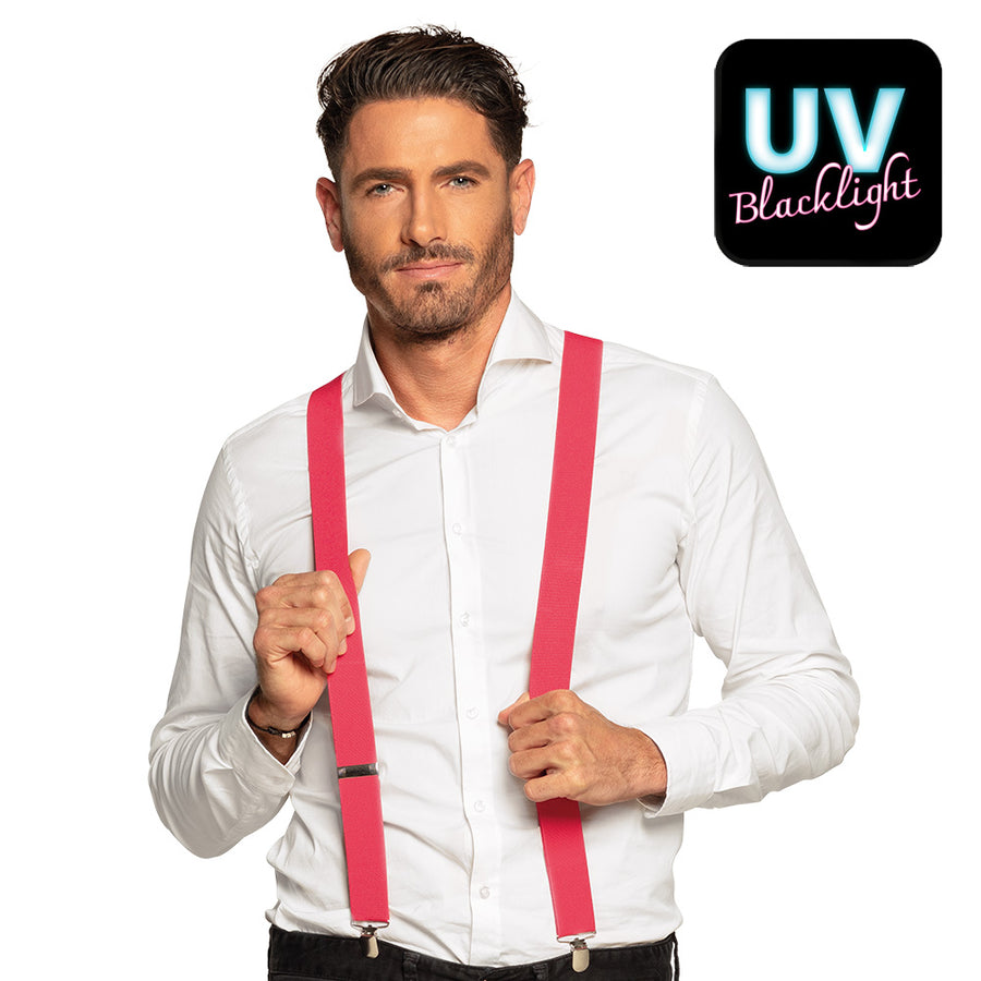 Boland bretels Basic neonroze UV