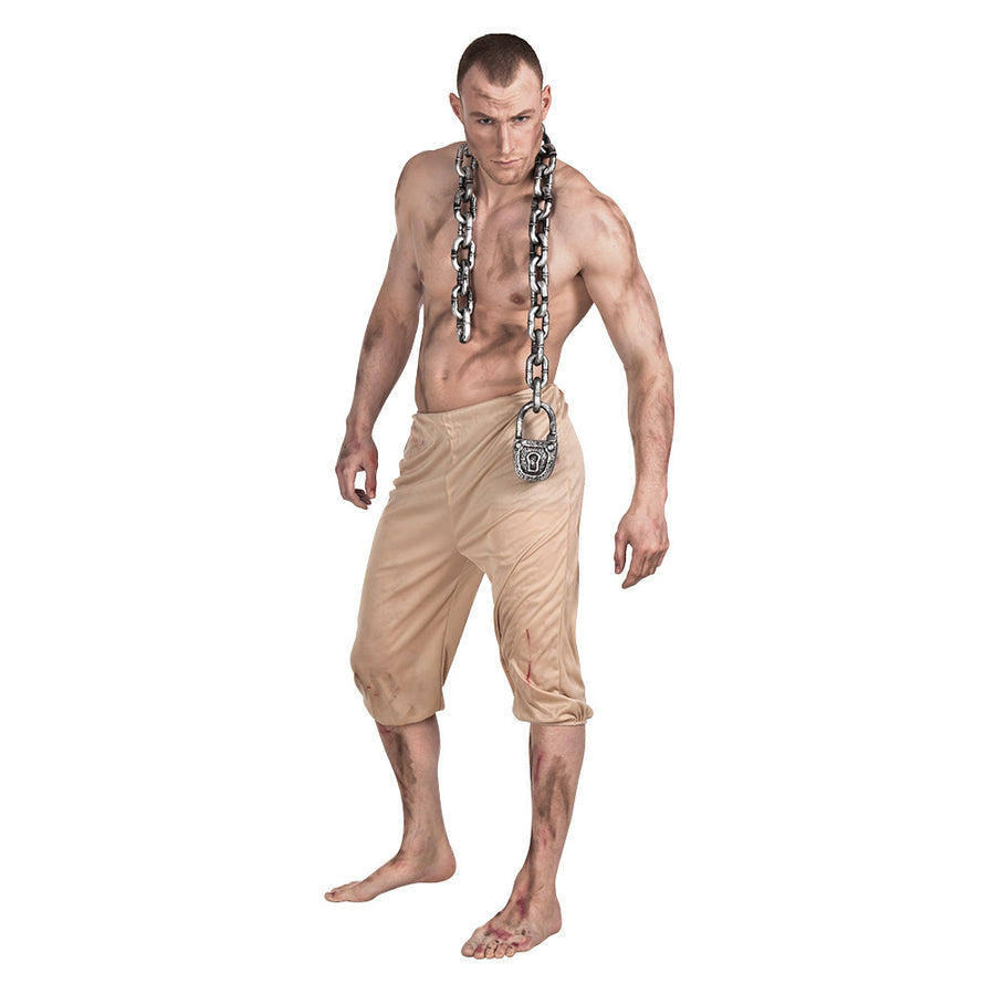 Boland schakelketting Dungeon met slot (123 cm)