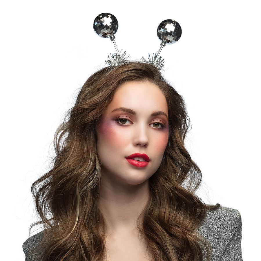 Boland diadeem Discoballen zilver