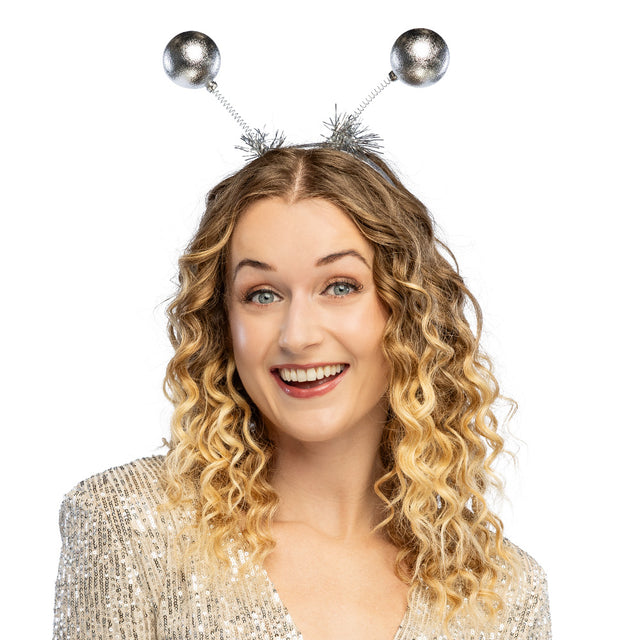 Boland diadeem Globe zilver