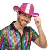 Boland cowboyhoed Disco vibe roze