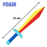 Boland ridderzwaard kind Dragon chaser geel/rood schuimrubber (51 cm)