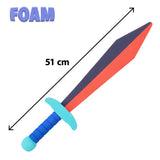 Boland ridderzwaard kind Dragon chaser blauw/rood schuimrubber (51 cm)