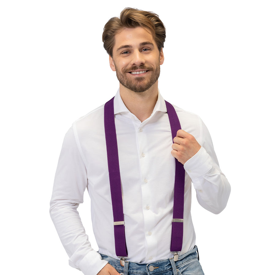Boland bretels Basic paars