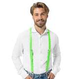 Boland bretels Pailletten neongroen