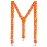 Boland bretels Pailletten neonoranje
