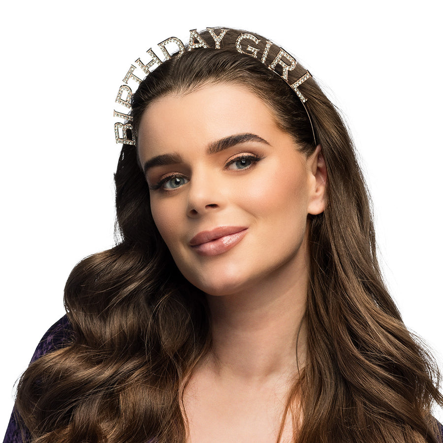 Boland metalen diadeem 'Birthday girl'