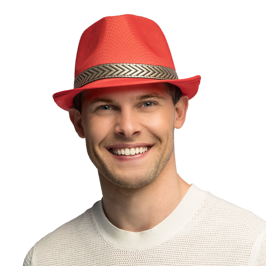 Boland hoed Funky rood