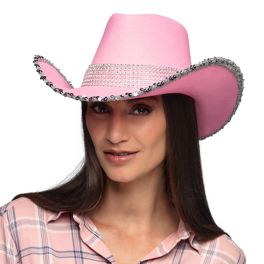 Boland cowboyhoed Spark lichtroze