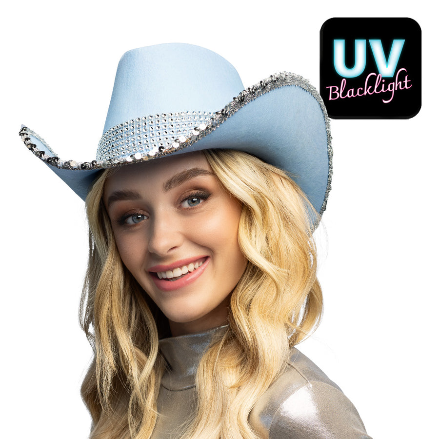 Boland cowboyhoed Spark lichtblauw