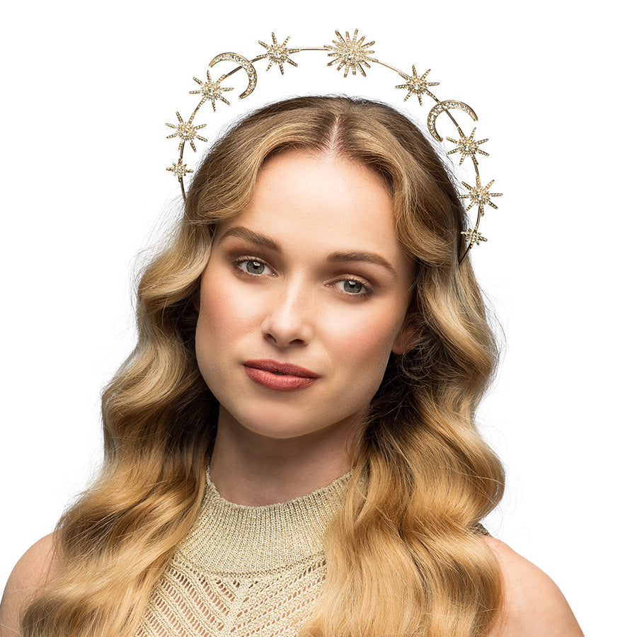 Boland metalen diadeem halokroon Calypso