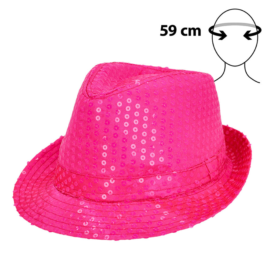 Boland hoed Popstar sequins neonroze UV