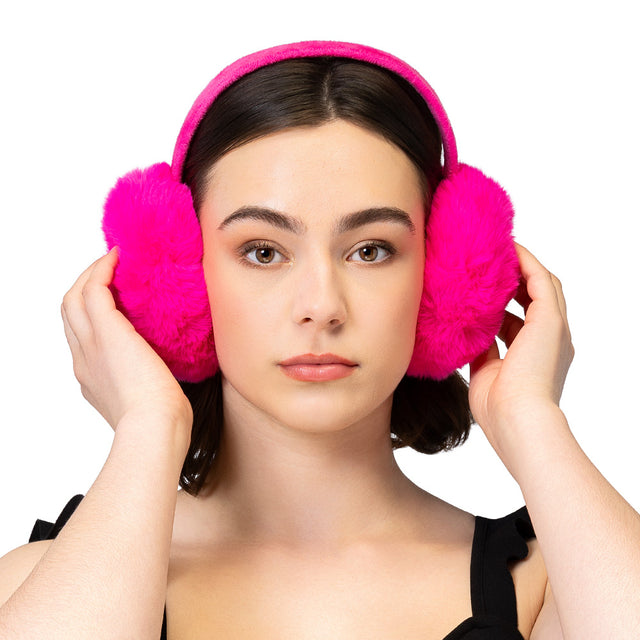 Boland oorwarmers roze