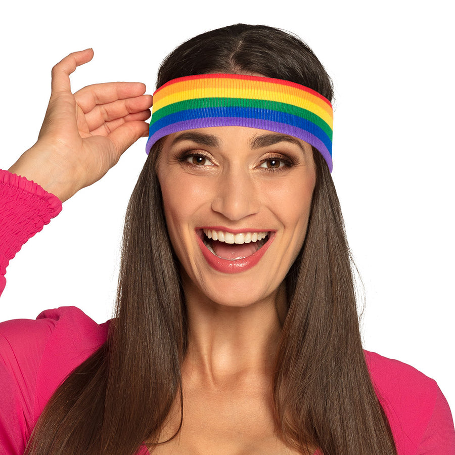 Boland hoofdband Regenboog
