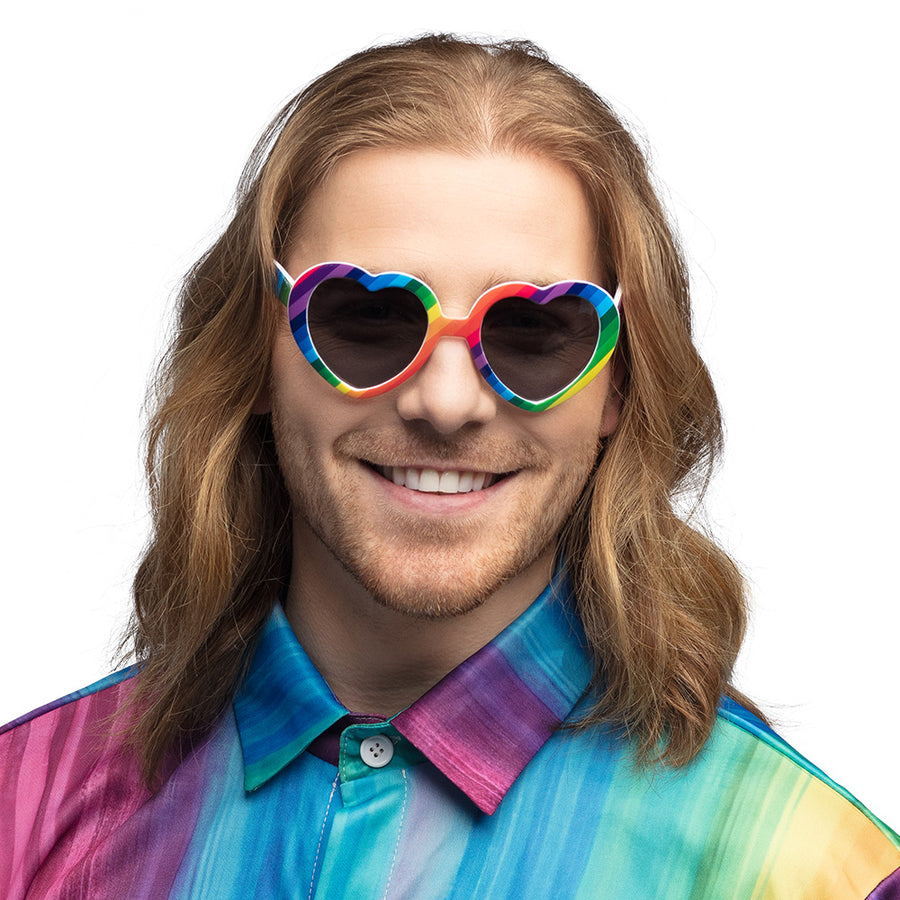 Boland partybril Rainbow heart