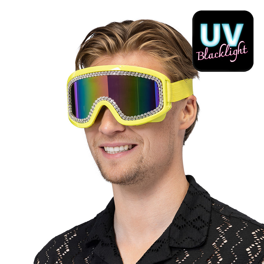 Boland party skibril Rave neongeel UV
