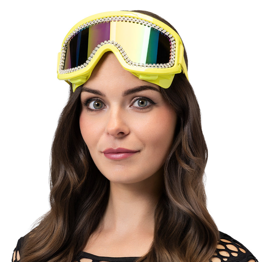 Boland party skibril Rave neongeel UV