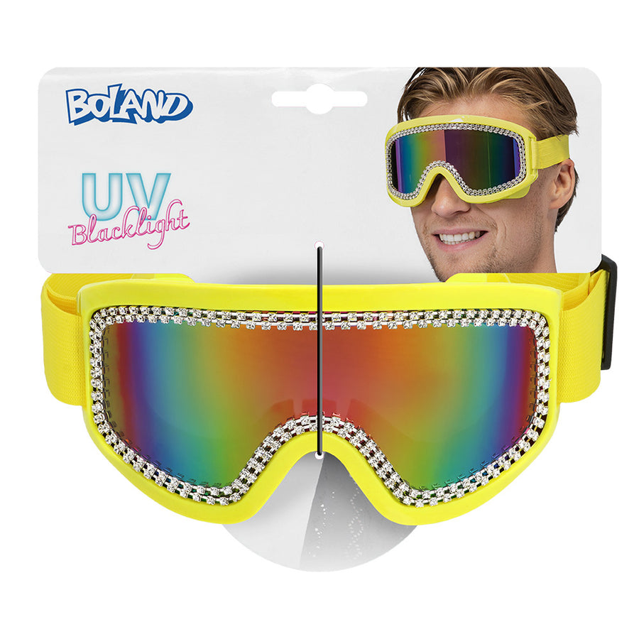 Boland party skibril Rave neongeel UV