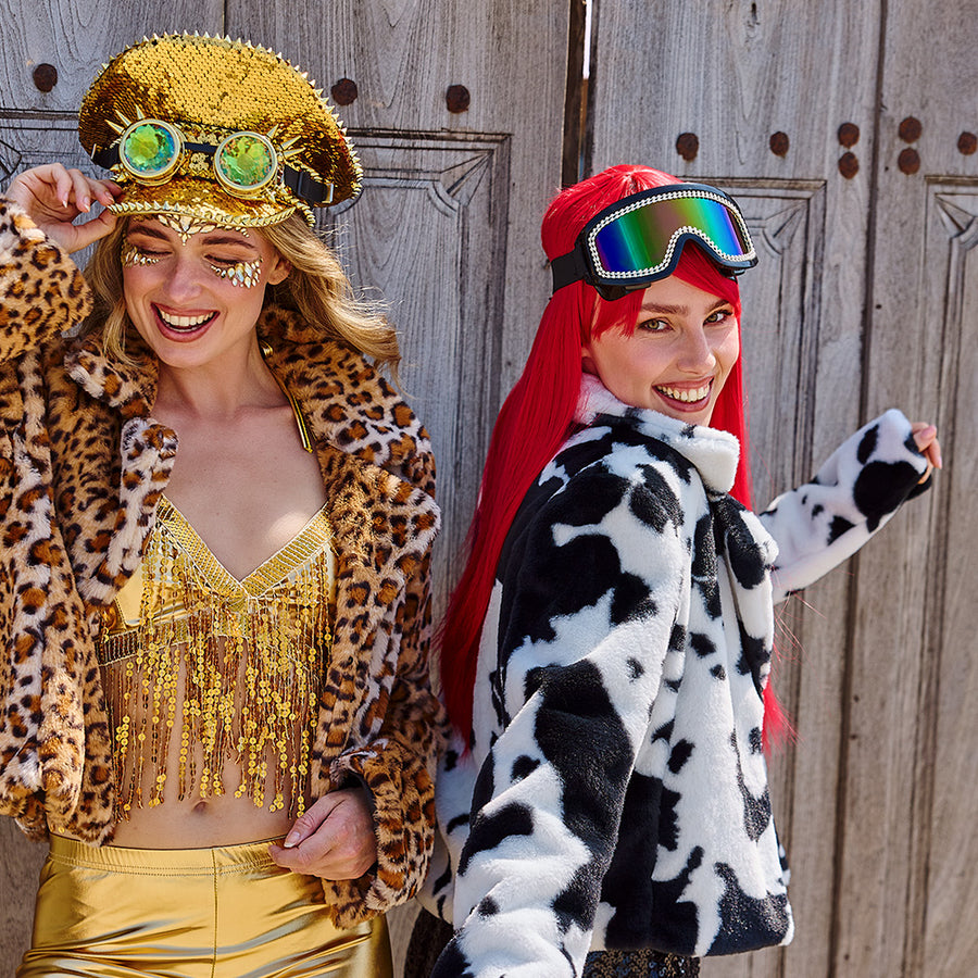 Boland party skibril Rave zwart