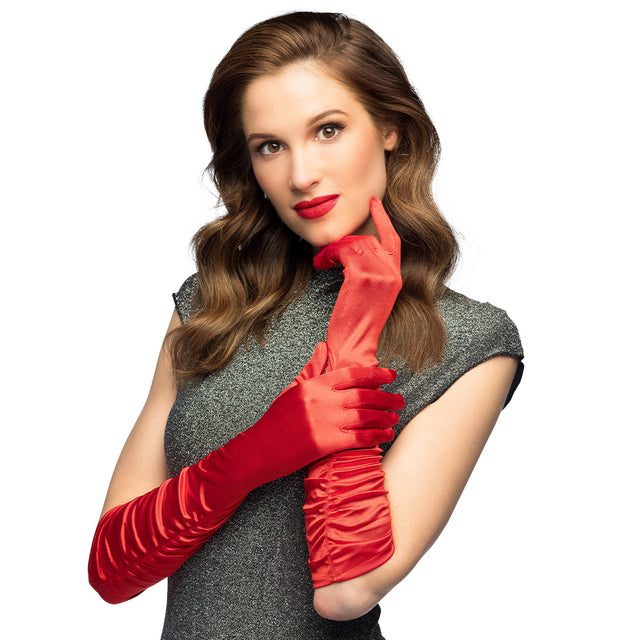 Boland paar handschoenen elleboog Hollywood rood