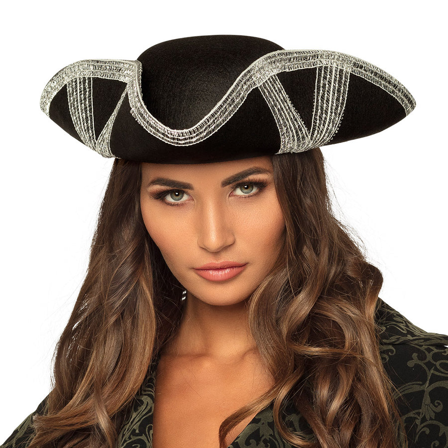Boland piratenhoed Royal fortune zilver